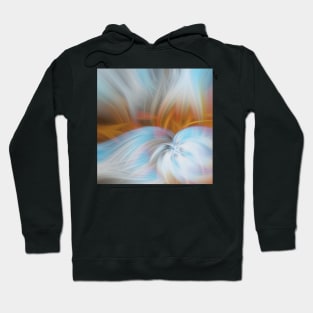 Abstract painting in blue and beige Hoodie